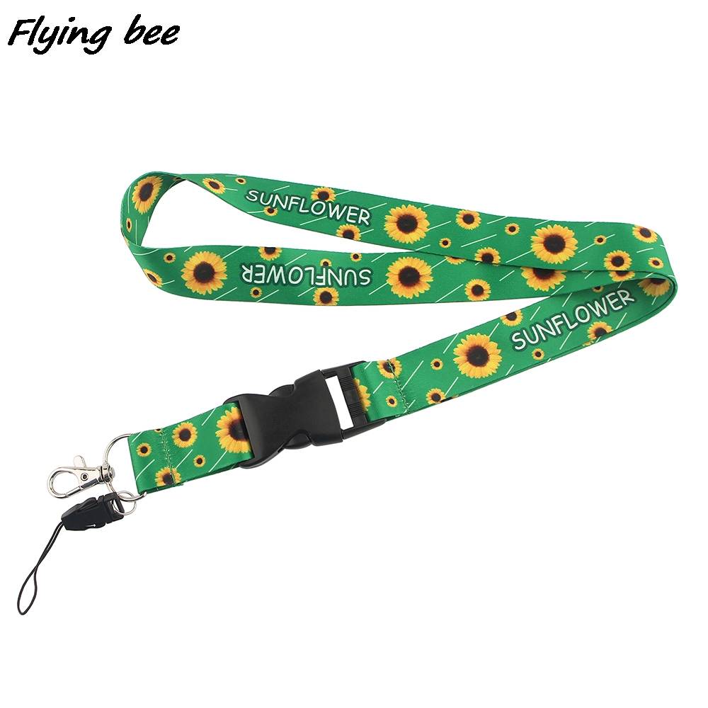 %E3%80%90NatureVault%E3%80%91Flyingbee%20X1380%20Green%20Sunflower%20Hidden%20Disability%20Fashion%20Lanyards%20ID%20Badge%20Holder%20Holder%20Jewelry%20-%20Image%205