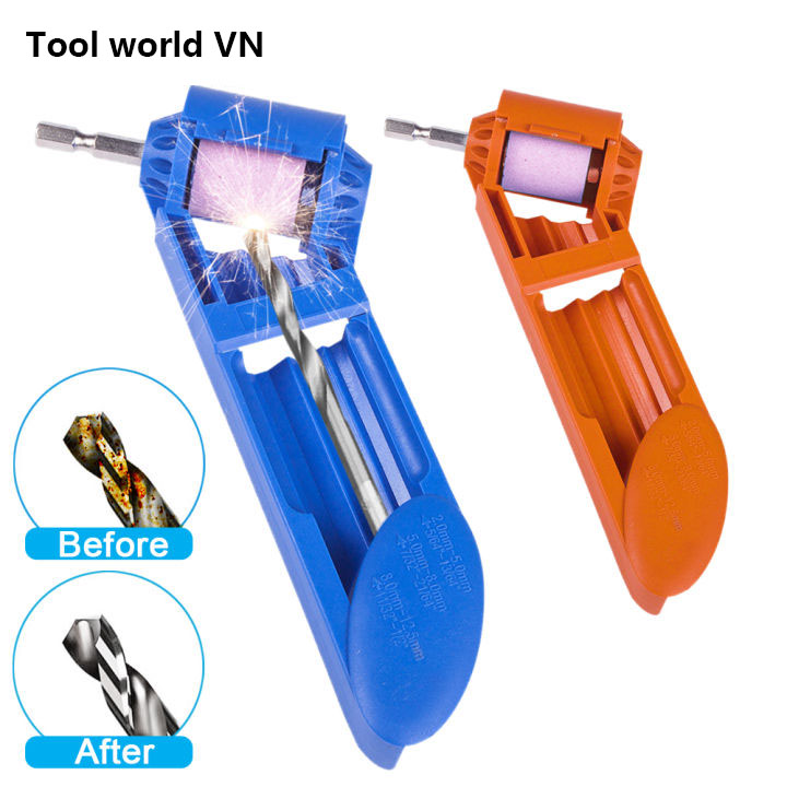 Drill Bit Sharpener Drill Bit Repair Tool Portable Corundum Grinding Wheel Drill Bit Sharpener Titanium Drill Portable Drill Bit Powered Tool Parts