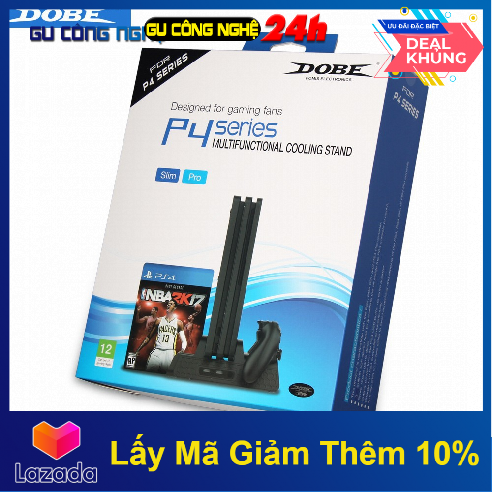 Đế tản nhiệt kèm khay đựng đĩa game cho máy ps4 pro & ps4 slim– hàng nhập khẩu -dc3817
