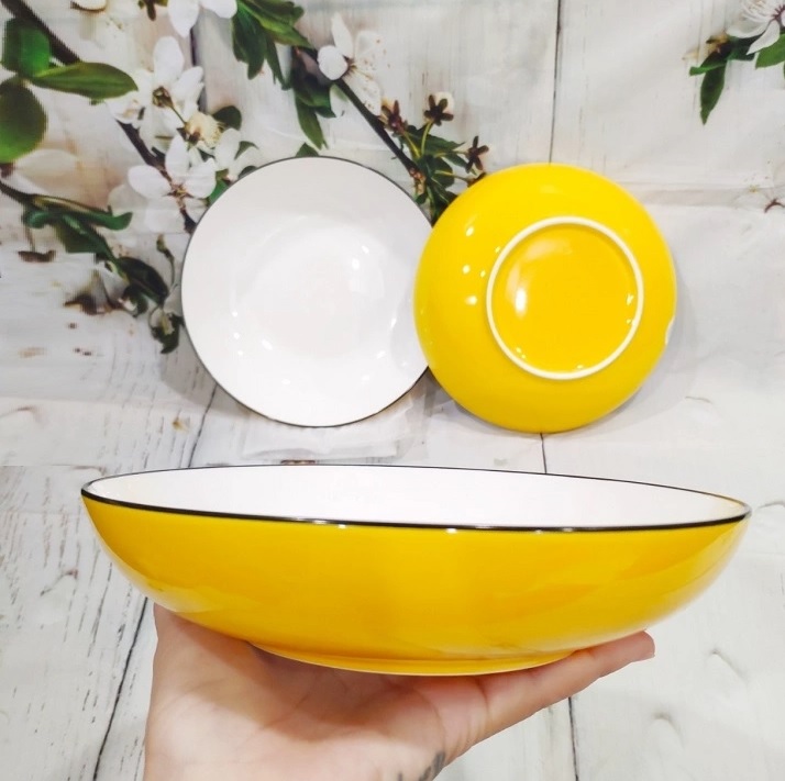 [HCM]dĩa sứ lòng sâu 20cm - dĩa sứ sâu lòng 20cm
