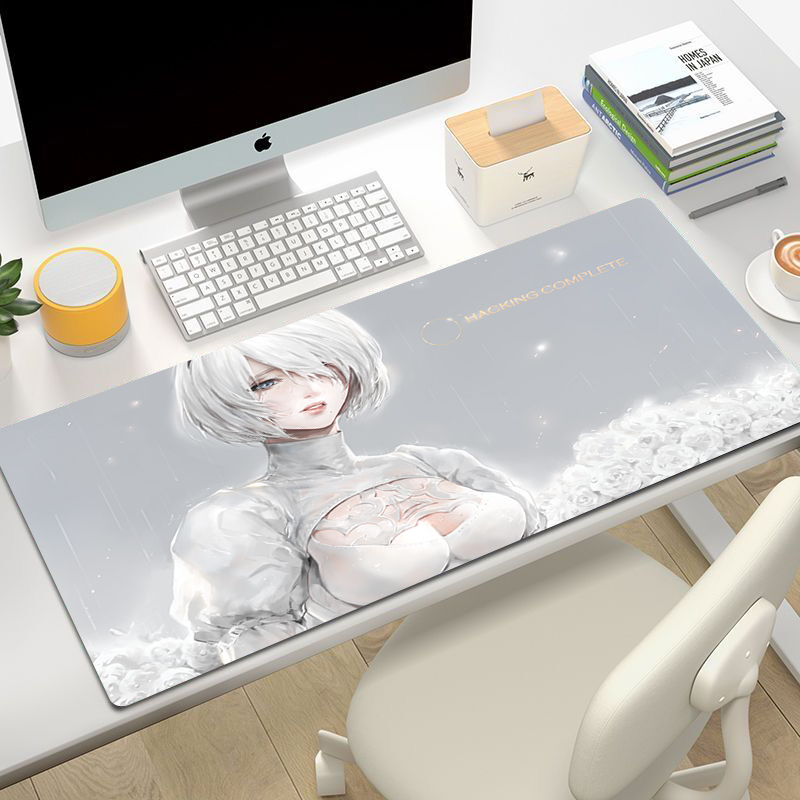 NIER Automata 2B chuột Pad 900x400 pad để chuột dài notbook máy tính Mousepad thời trang chơi game PADMOUSE Gamer bàn phím chuột thảm