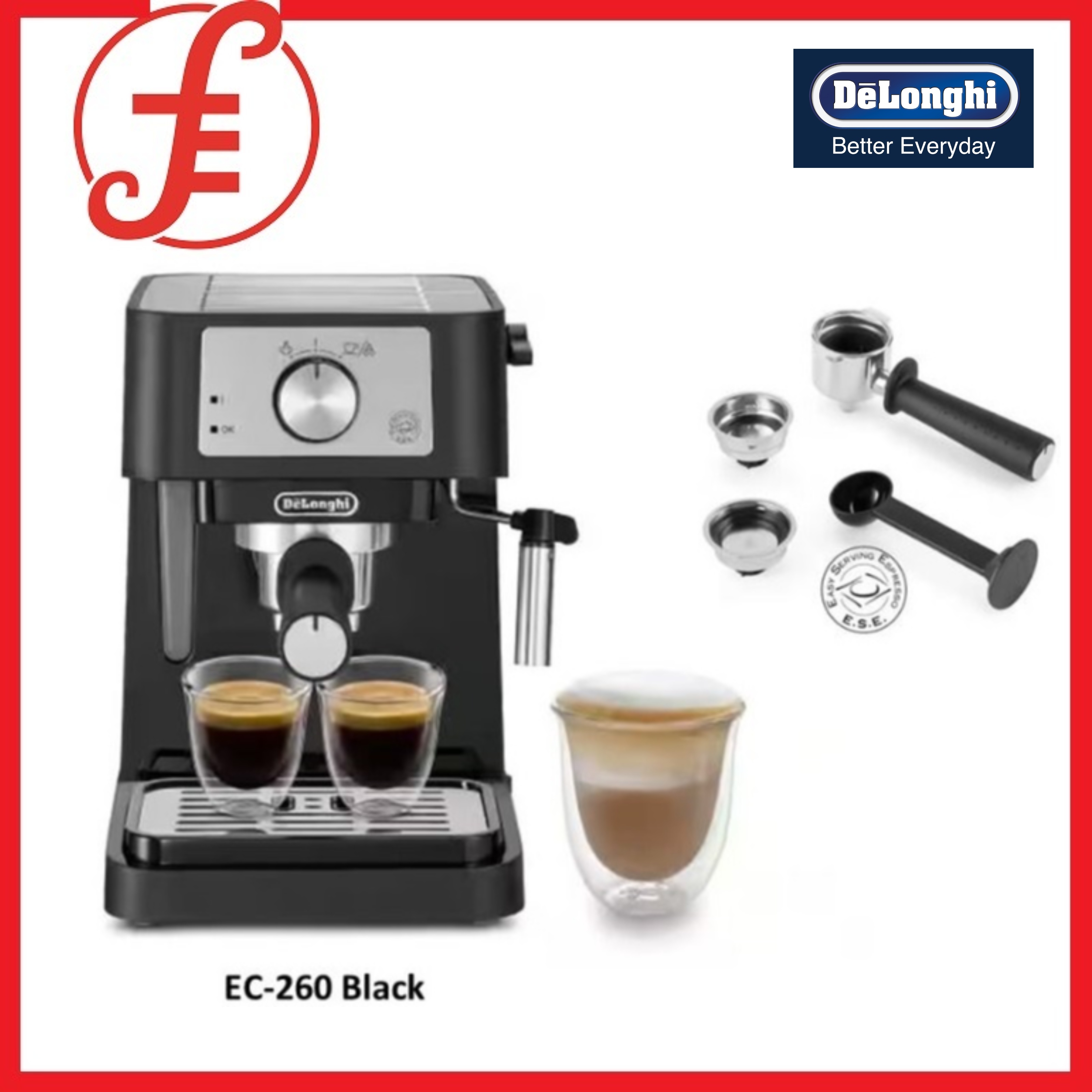 Delonghi Stilosa 1100W Barista Espresso Machine