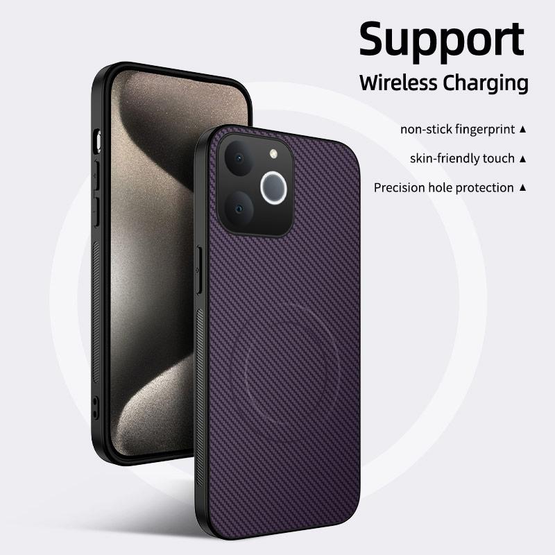 Phone%20case%20Realme%20Note%2070T%20/%20Note%2070%20Carbon%20Fiber%20magsafe%20Silicone%20Anti-fingerprint%20Shockproof%20Business%20Protection%20Back%20cover%20Realme%20Narzo%2080%20Lite%20T%20case%20-%20Image%203