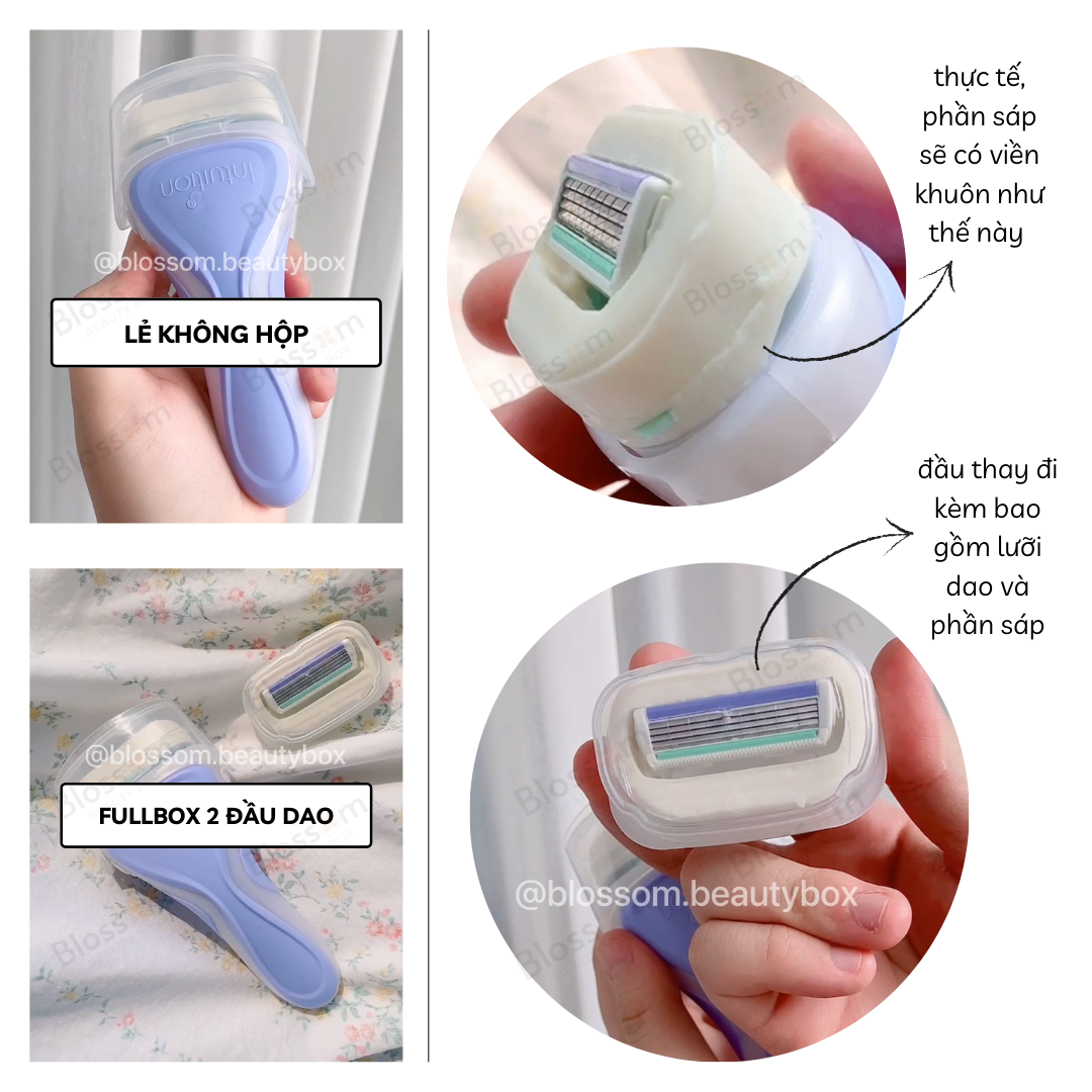 [đủ bill] DAO CẠO SCHICK INTUITION ĐẦU BƠ KÈM REFILL