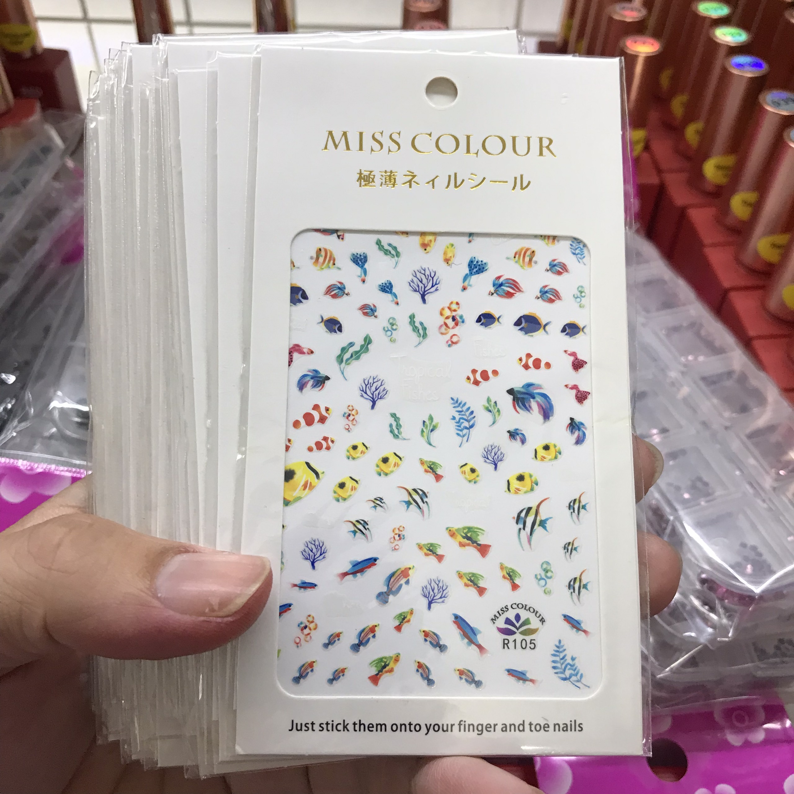 Nail sticker dán móng tay - chân - hot 3
