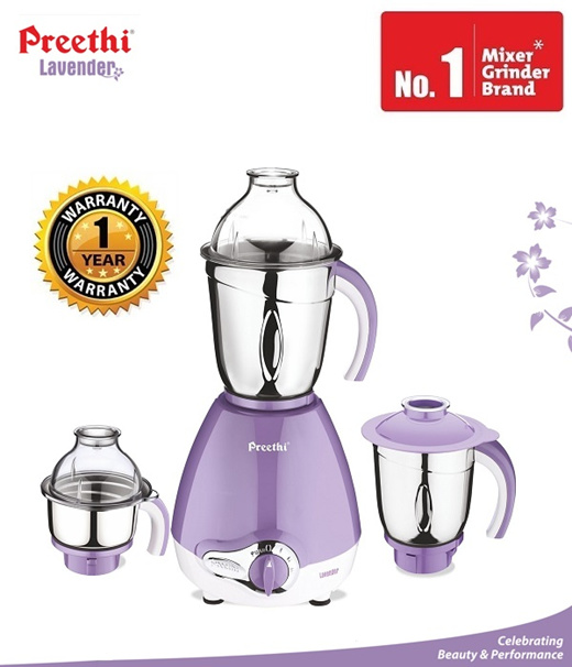 preethi lavender mg 176 mixer grinder