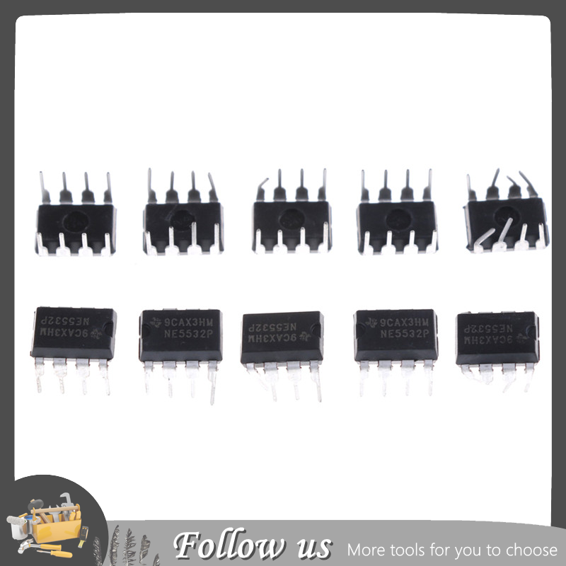 10pcs ne5532p ne5532 dip-8 dual low noise op-amp ti ic