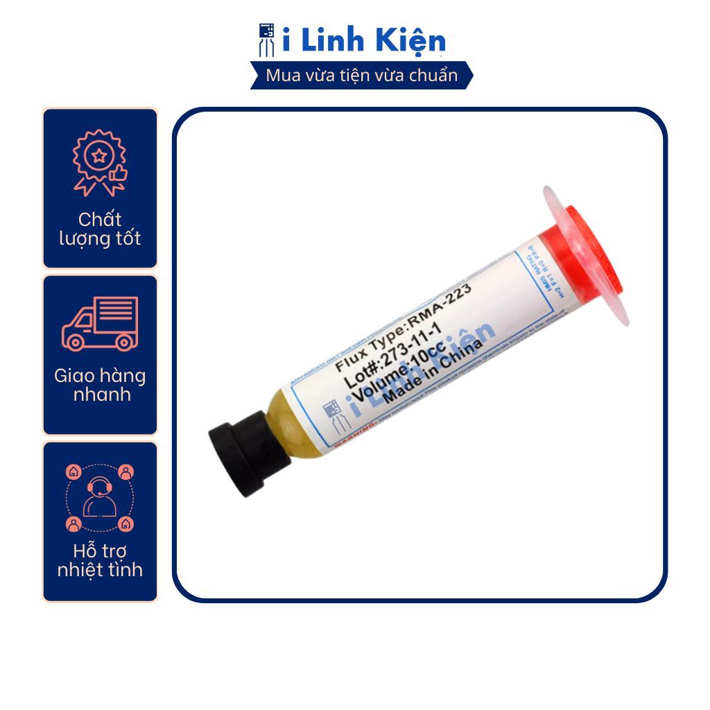 Rma-223 mỡ hàn thiếc hỗ trợ hàn mạch rma-223 10cc chuyên dụng chất lượng tốt.