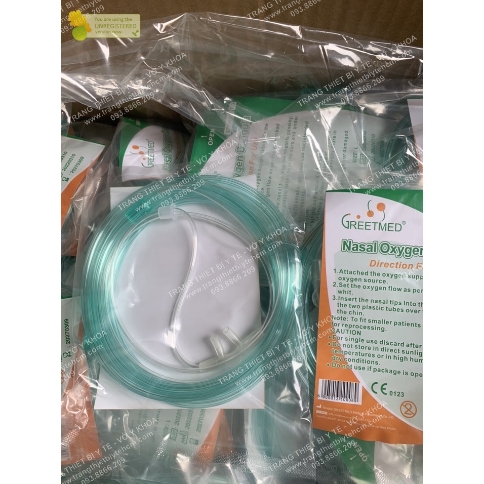 Dây thở oxy 2 nhánh đủ size XS/S/L