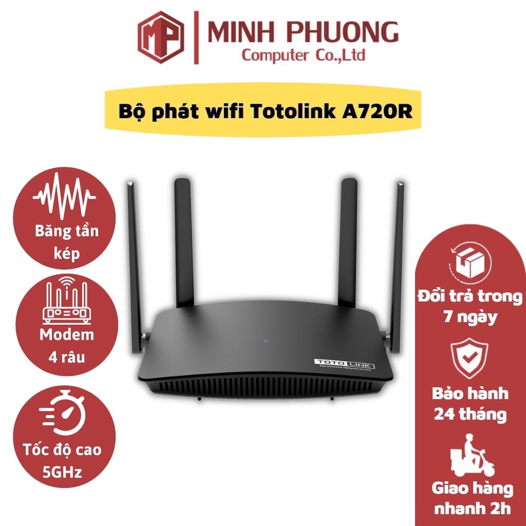 Bộ phát wifi TOTOLINK A720R - Router băng tần kép AC1200 thumbnail