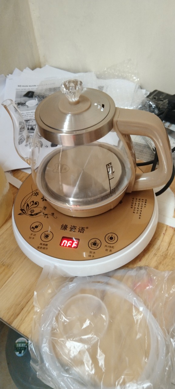 Ấm Siêu Tốc-Bộ Đun Nước Điện Tự Động Pha Trà Thủy Tinh