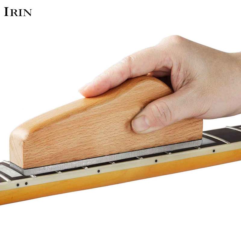 Muspor 6 Inches Guitar Fret File Hardwood Guitar Fret Crowning End Level File Luthier File Tool Sanding Leveling File