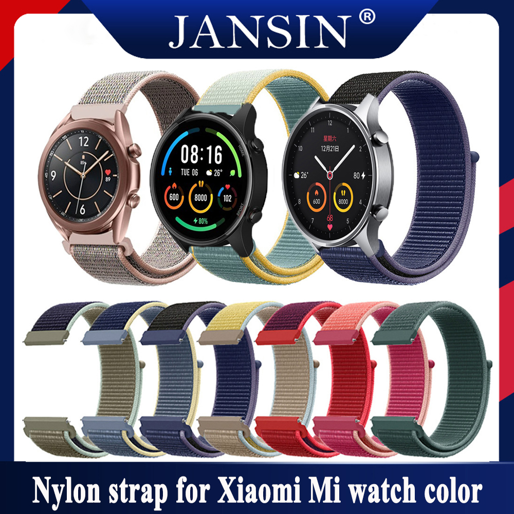 Mi watch color Watch band Thay thế dây đeo đồng hồ nylon For xiaomi Mi watch color smart watch Band Vòng tay