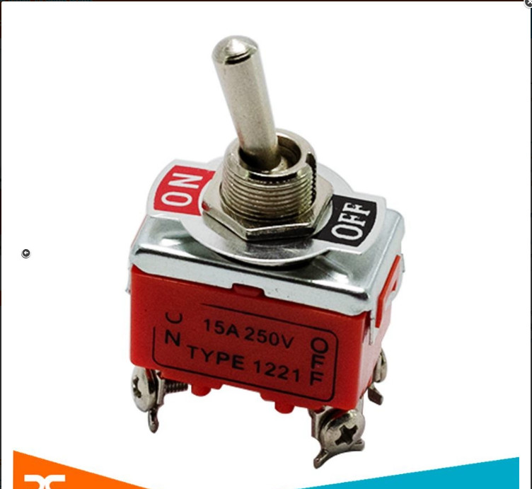 Công tắc gạt on-off 4 chân 1221 250v 15a