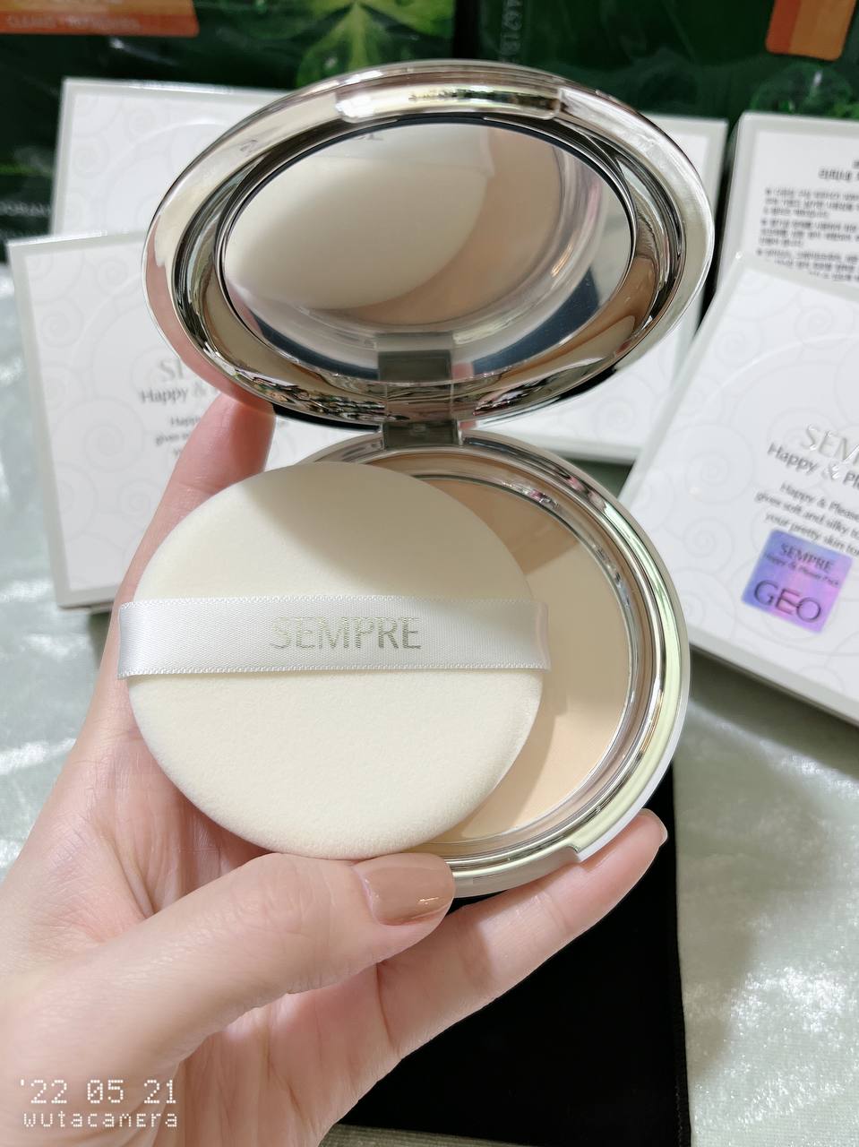 Phấn Phủ Geo Trắng Hàn Quốc KIỀM DẦU