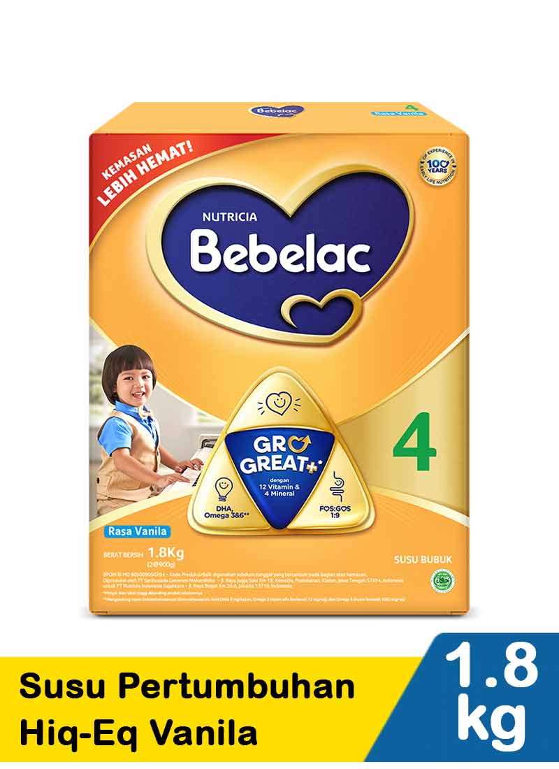 Bebelac 4 Madu Vanila Susu Bubuk 1800 Gr Lazada Indonesia