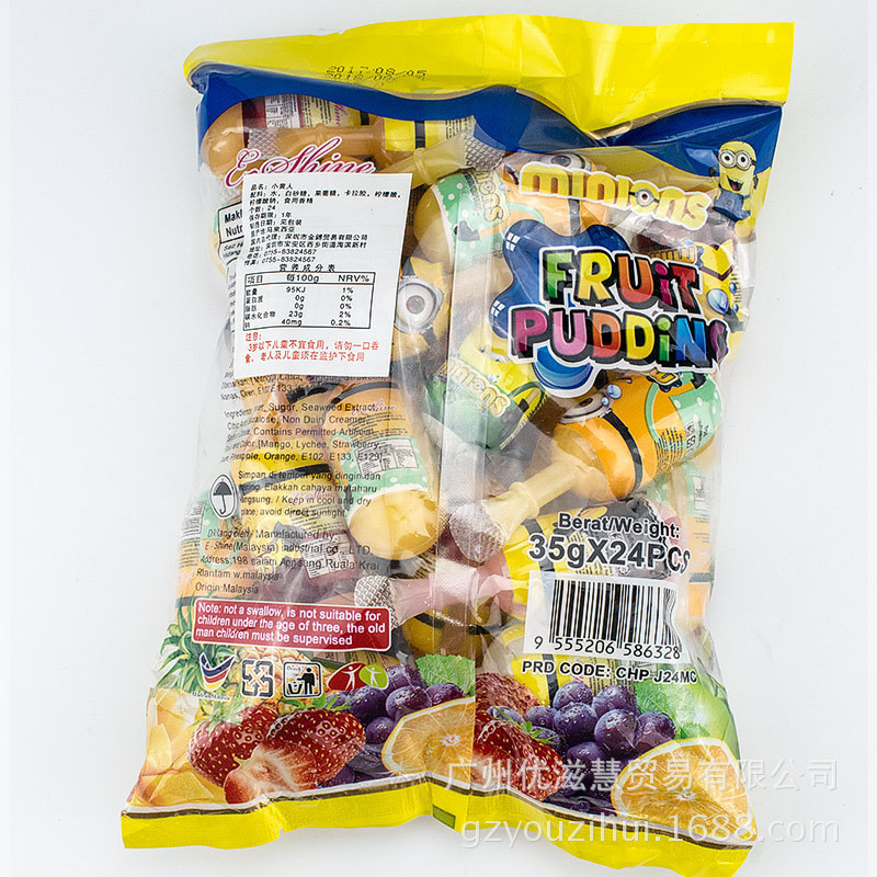 [ Siêu hot  ] THẠCH TRÁI CÂY FRUIT PUDDING MINION gói 800g