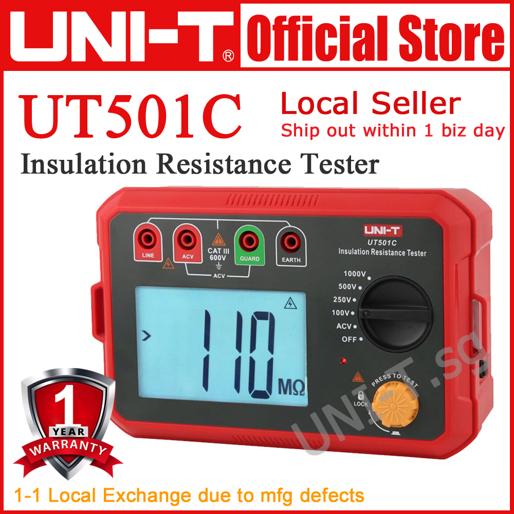 UNIT UT501C Insulation Resistance Tester Lazada Singapore