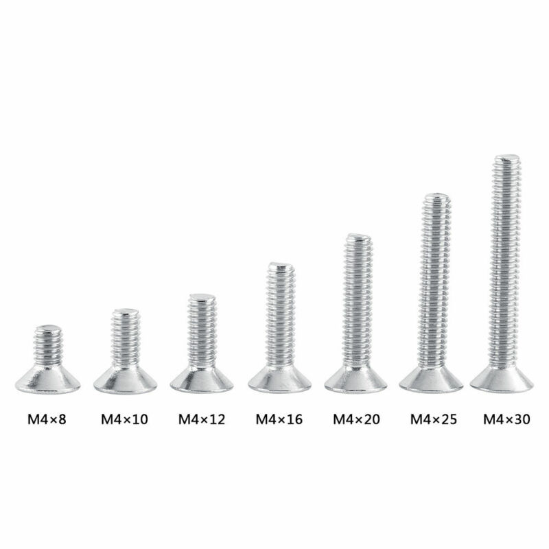 25/50pcs M2.5 M3 M4 304 A2 Stainless Steel Torx Screws Flat Head Countersunk Hex Sockets