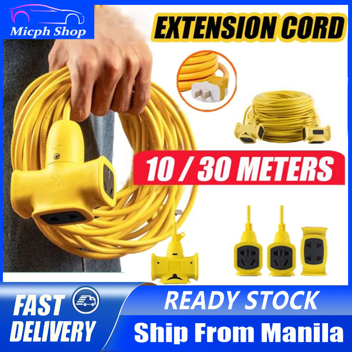 🥇[24 hours delivery]Extension Cord Extralong Plugin Strip 10M/20M/30M