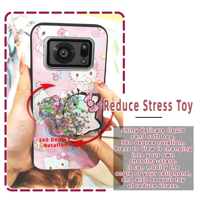 cute Back Cover Phone Case For Sharp Aquos R6/SH-51B/P6/R6G quicksand Simplicity phone lens protection Glitter TPU. 