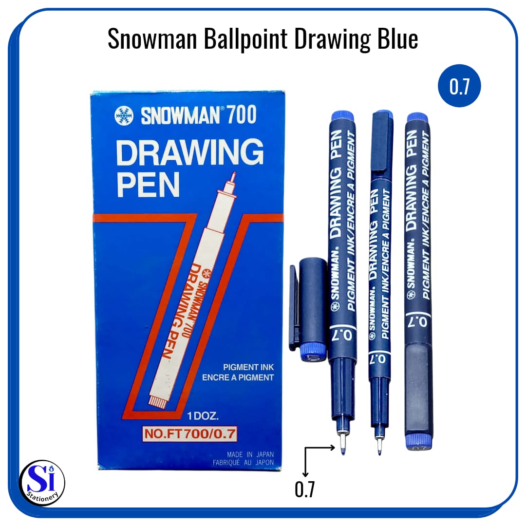 Drawing Pen SNOWMAN FT 700 Blue/Pen Gambar Snowman Biru Lazada Indonesia