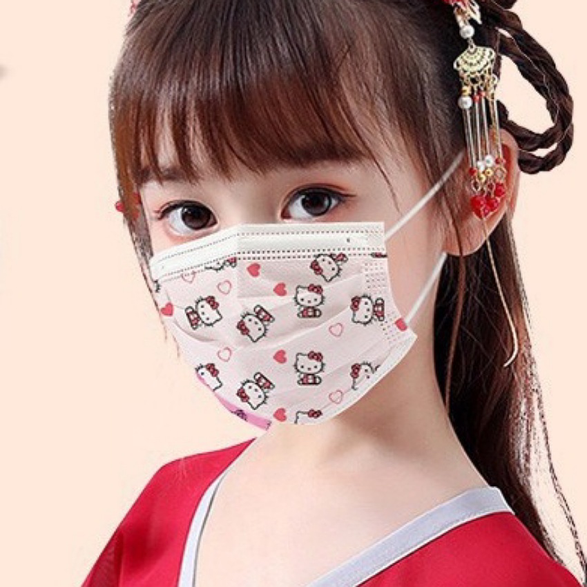 Hộp 50 cái khẩu trang y tế trẻ em Tuấn Huy, 4 lớp kháng khuẩn phòng chống dịch bệnh và khói bụi hiệu quả, nhiều màu lựa chọn, cotienshop87