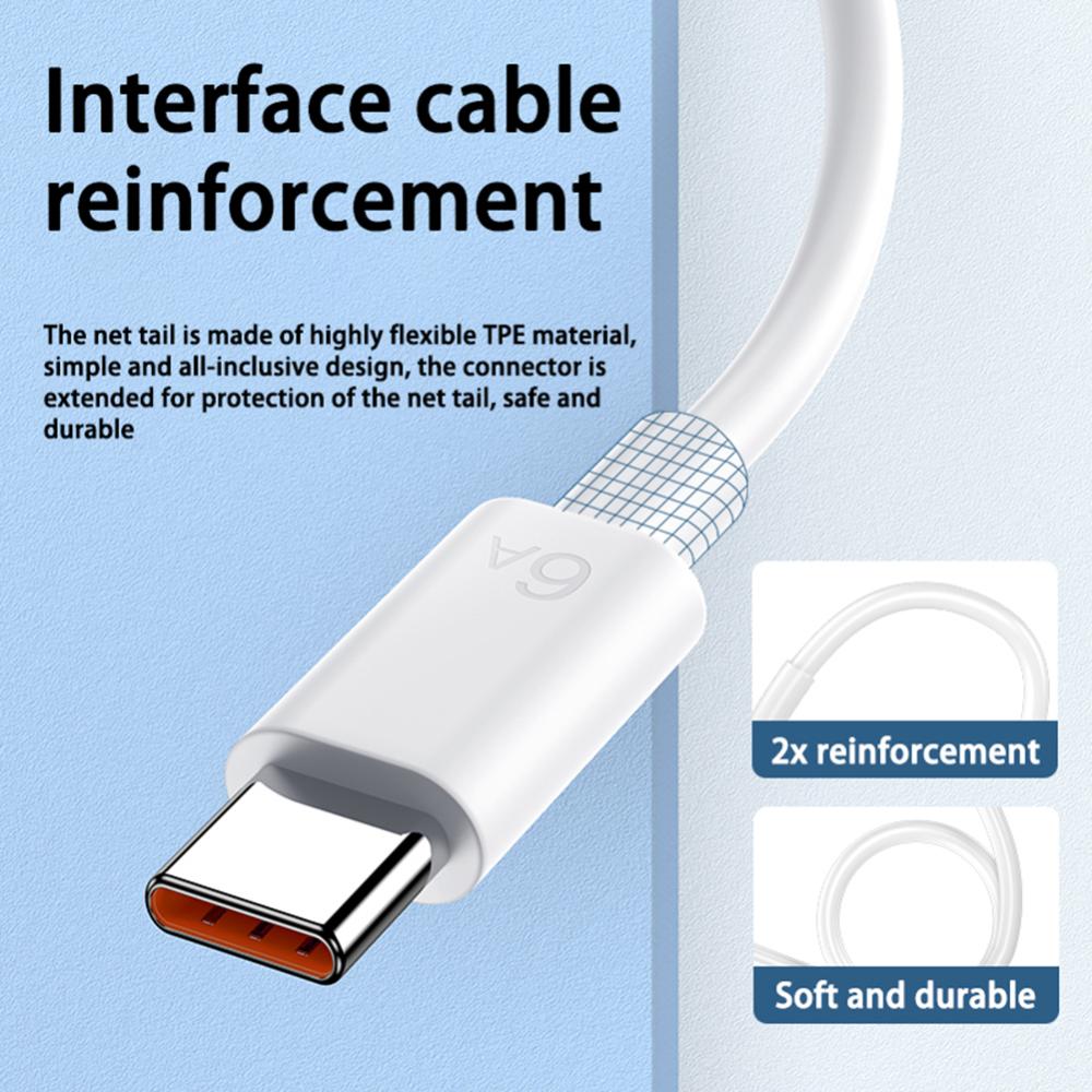 Fast Charging USB Type C Cable Accessories Mobile Phone Charging Cable for Xiaomi Redmi POCO Huawei Honor OPPO VIVO
