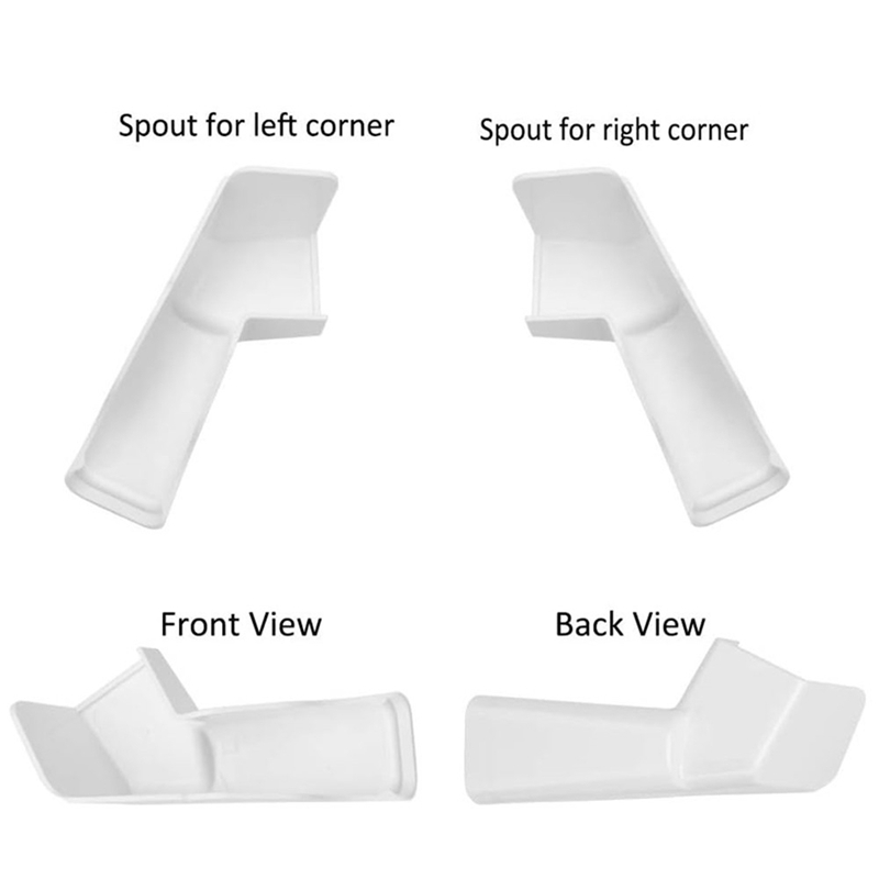 【zui6】RV Gutter Spouts, RV Rain Gutter Downspout with Extensions, Rain