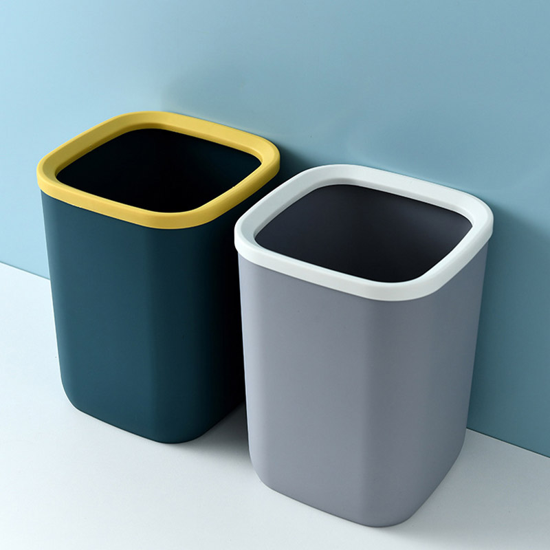 Garbage bin, household large bathroom, kitchen, pressure ring garbage bin, living room garbage bin
