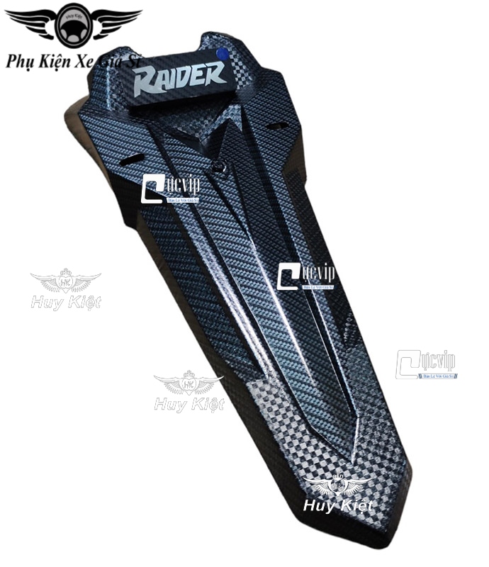 Dè chắn bùn sau carbon kiểu sonic gắn xe raider fi, satria fi có đèn u-ms6117