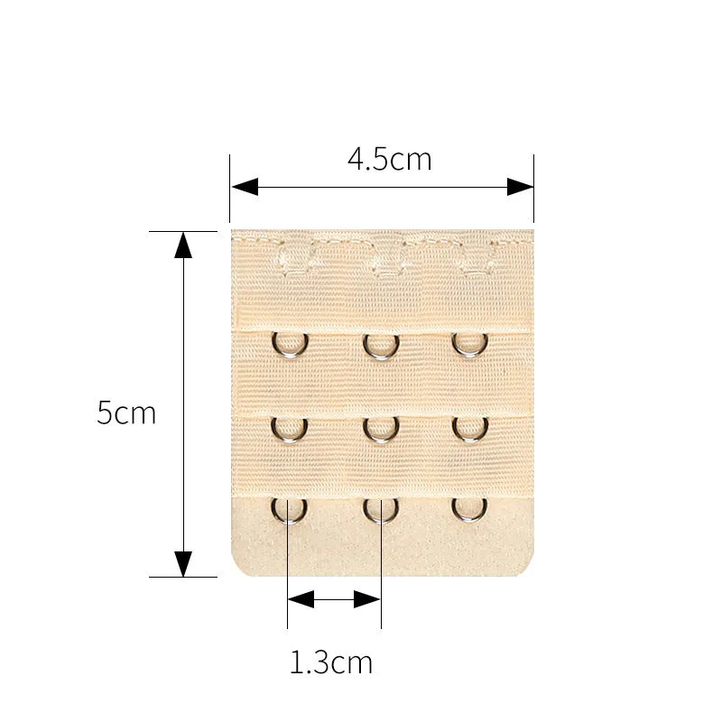 INTIMA Bra Extender Straps 3 Rows 3 Hooks Multiple Colour Bra Accessories Underwear Extenders