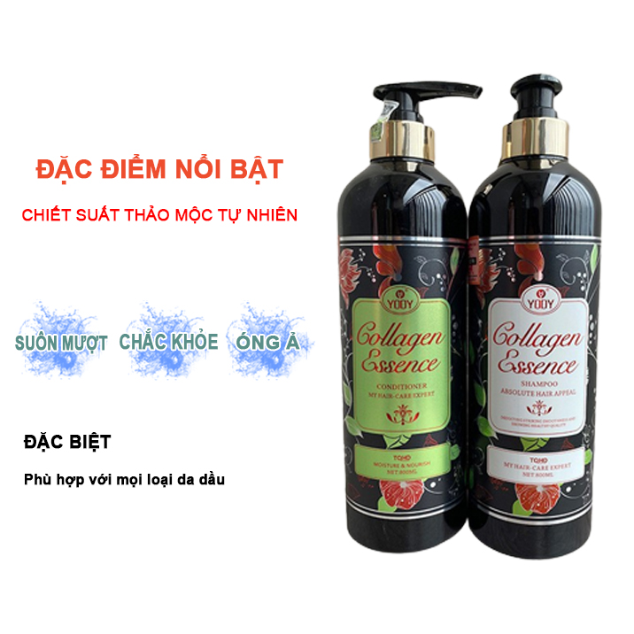 [CHÍNH HÃNG] Dầu Gội xả cặp Yody Essence Colagen
