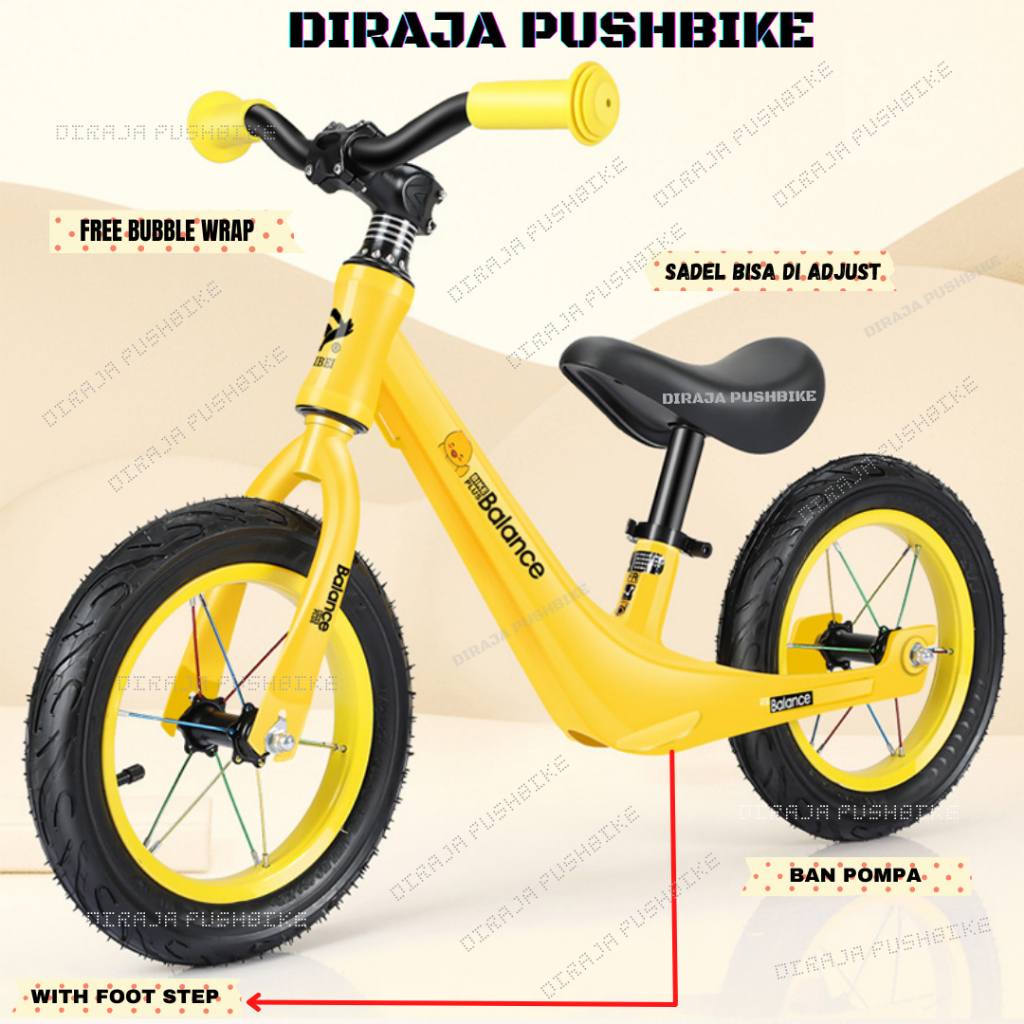 Push bike yang hot sale bisa dipasang pedal