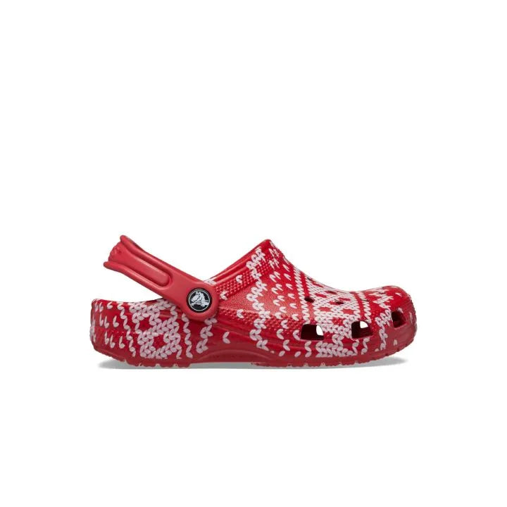 Giày Clog Trẻ Em Crocs Toddler Classic Holiday Sweater - Multi