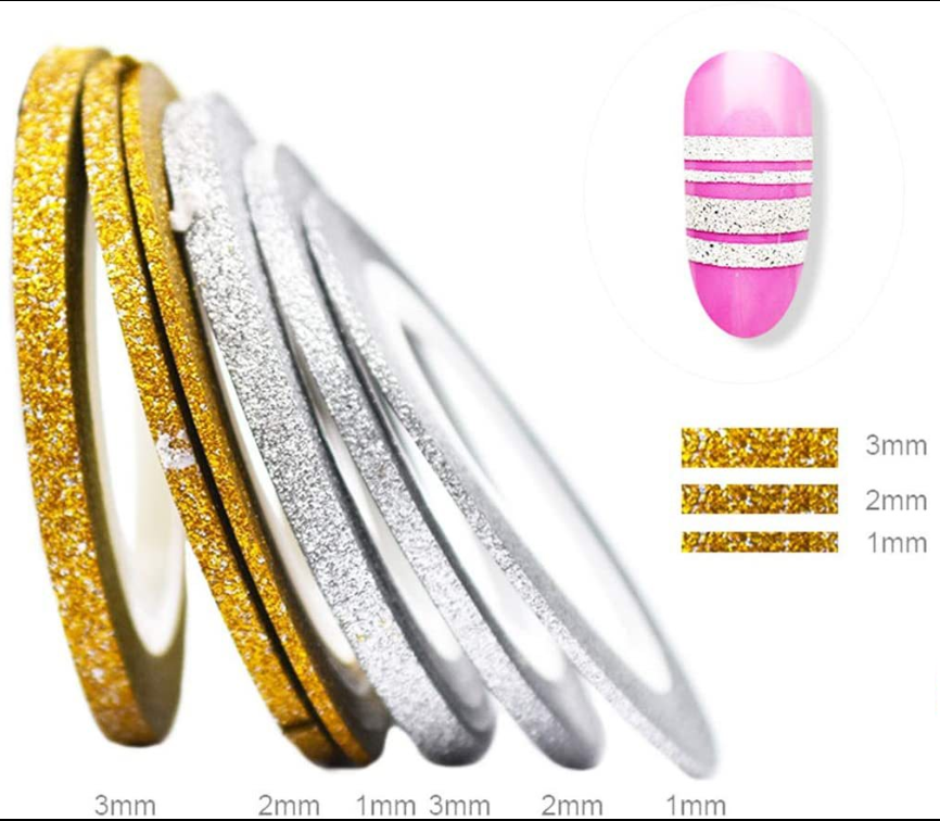 Băng Keo Dán Móng Trang Trí (1 cuộn 1MM - 1 cuộn 2MM - 1 cuộn 3MM)