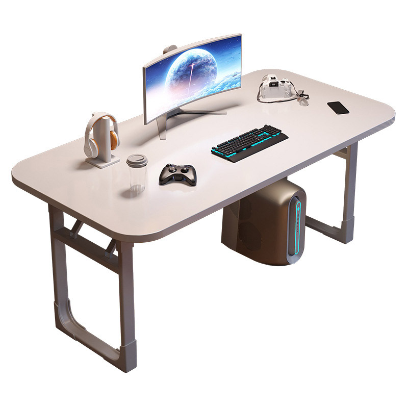 Foldable computer desk, desktop desk, home office desk, bedroom small table, simple study table, rectangular dining table