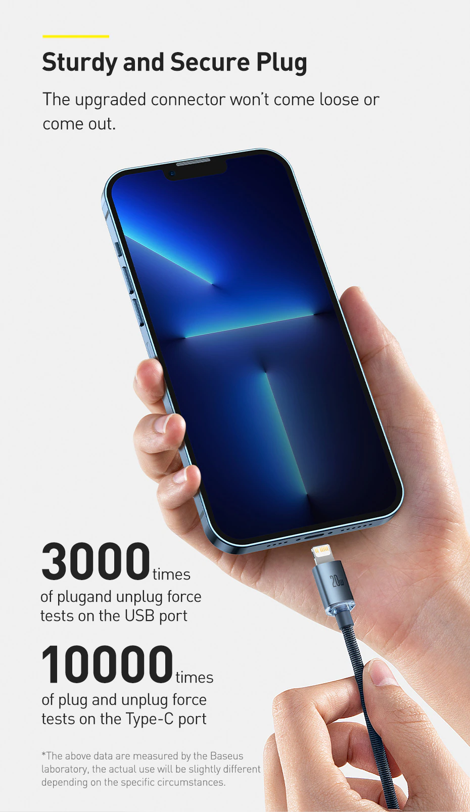 Cáp sạc nhanh 20W Baseus Crystal Shine Series Fast Charging Data Cable Type-C to Lightning