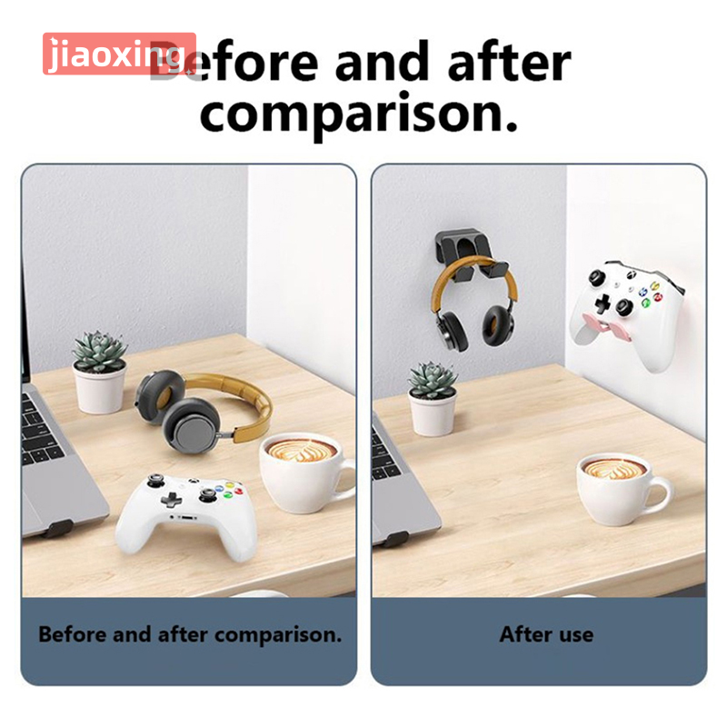 jiaoxing Wall Mounting Hanging Bracket Game Handle Controller Headset Hook Hanger Universal Storage Shelf Holder For Ps Xbox Switch Pro