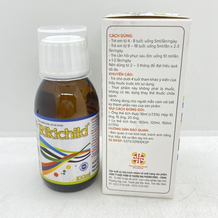 Siro Kẽm Rikichild lọ 100ml