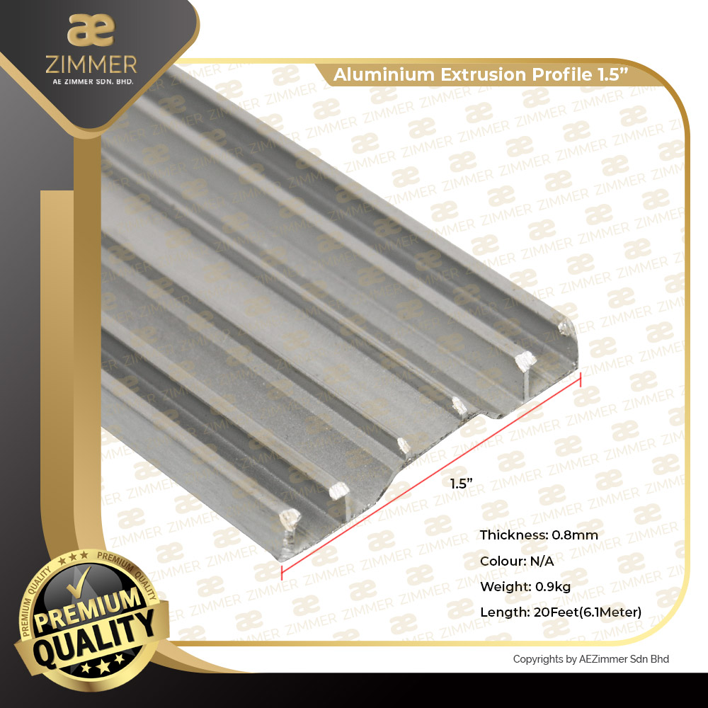 Aluminium Extrusion Bar and Rubber (Use For Awning ACP ) Lazada