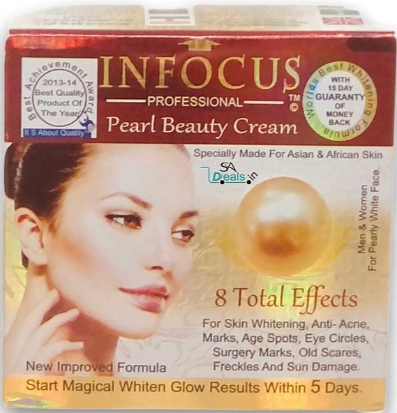Infocus Cream INFOCUS Pearl Beauty Whitening Cream 8 Total Effects 30g Inpb | Daraz.lk