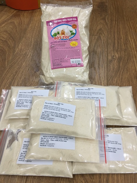 Bột tỏi nguyên chất gói 100g