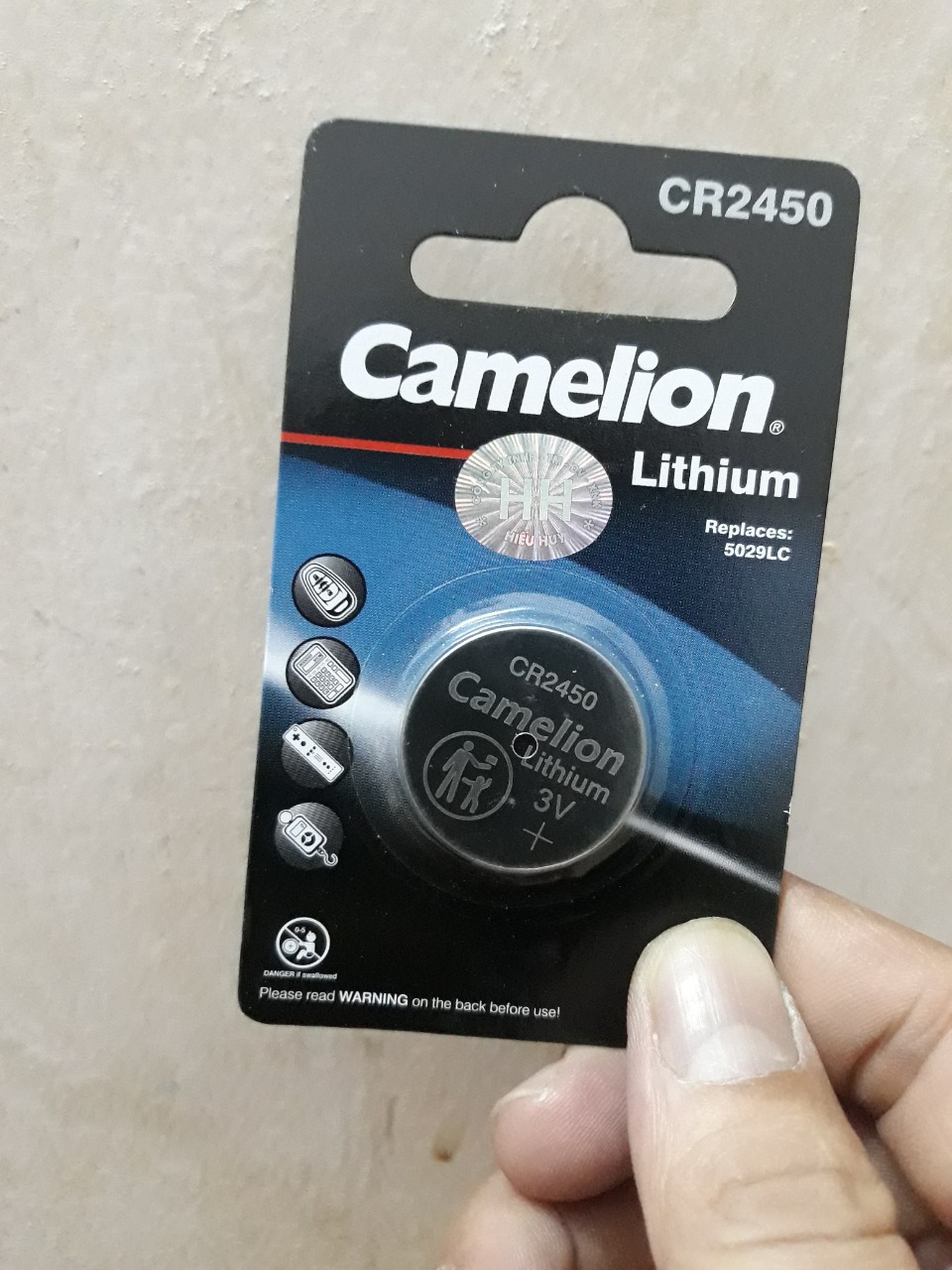 PIN CAMELION CR2450 - LITHIUM 3V  [CHÍNH HÃNG] #FREE SHIP