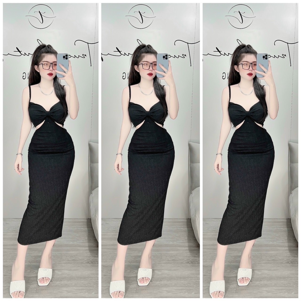 Đầm body tôn dáng cực sang chảnh.HACO KHO SỈ.