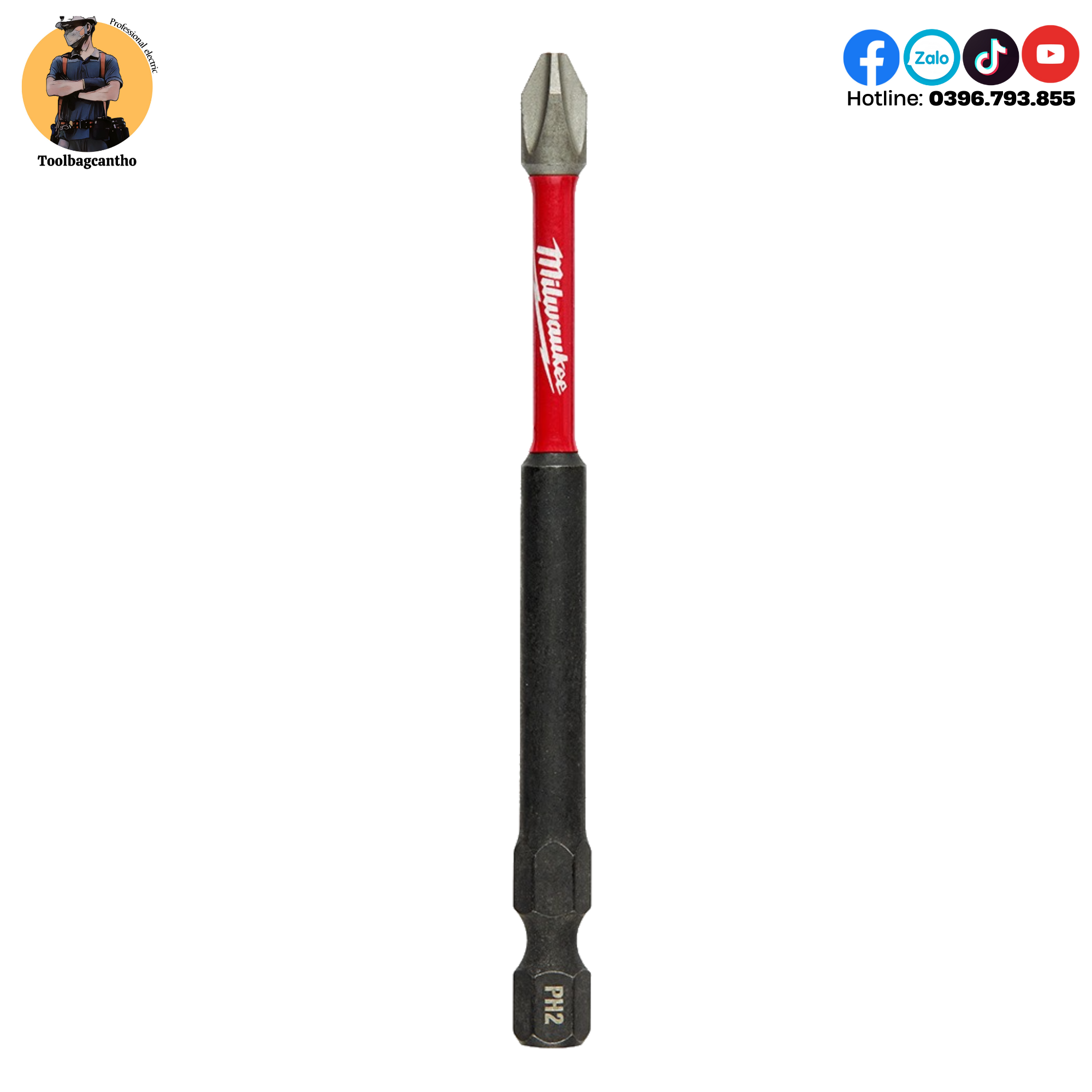 Đầu mũi vít Milwaukee ph2 9cm