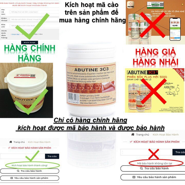 Kem Kích Trắng Abutine 3C3