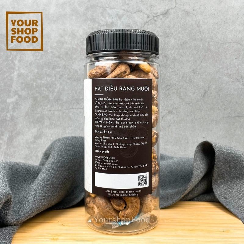 Hạt Điều Rang Muối Vỏ Lụa Bình Phước - YourshopFood Cashew Nuts
