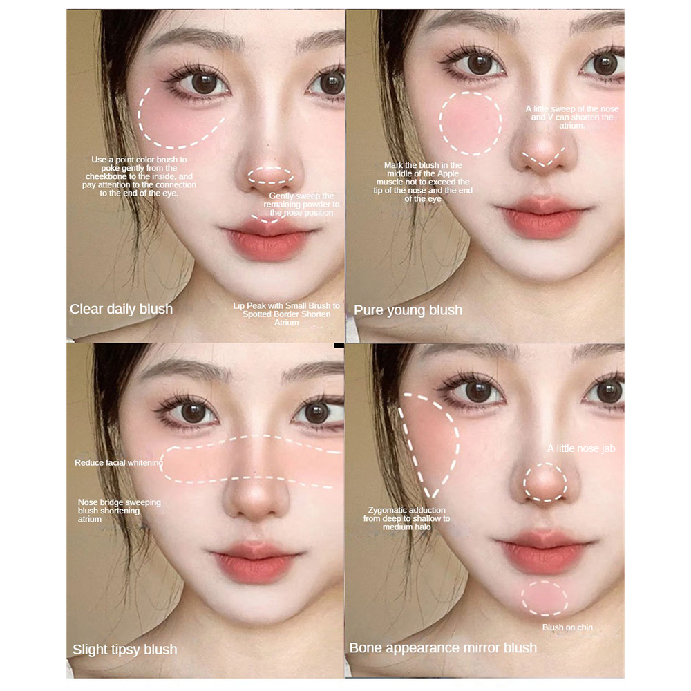 Yuanyan Face Make up Blusher Brighten Face Cheek Rouge Cosmetics 1pcs Face Contour Blush Blush Powder Blush Palette blush on. 