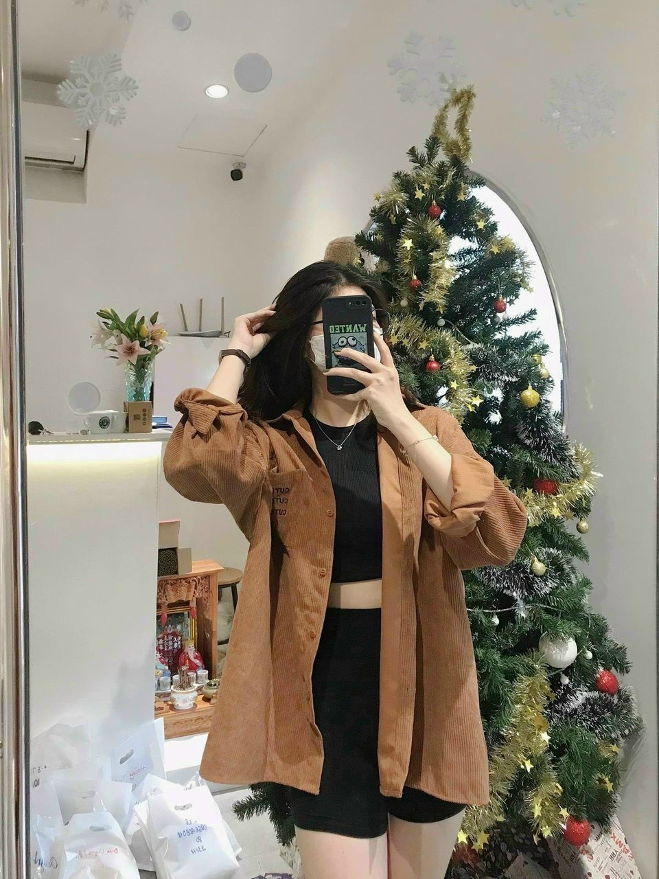 [HCM]áo khoác kaki nhung sơ mi đẹp